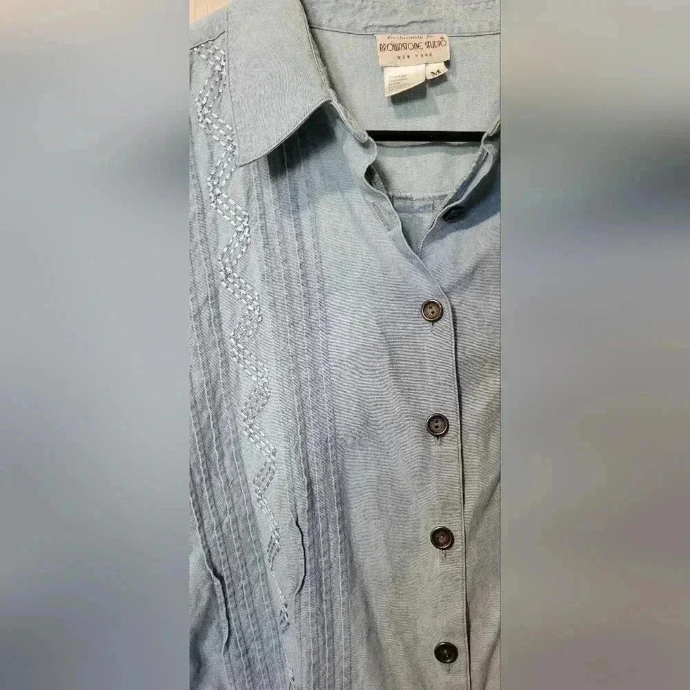 Brownstone studio button up vintage - Picture 4 of 7